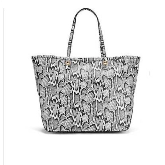 snake print tote